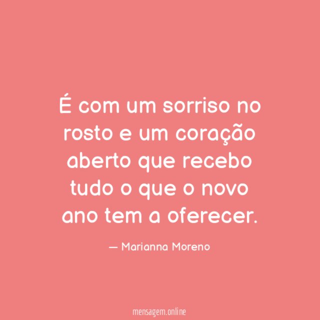 É com um sorriso no rosto e um