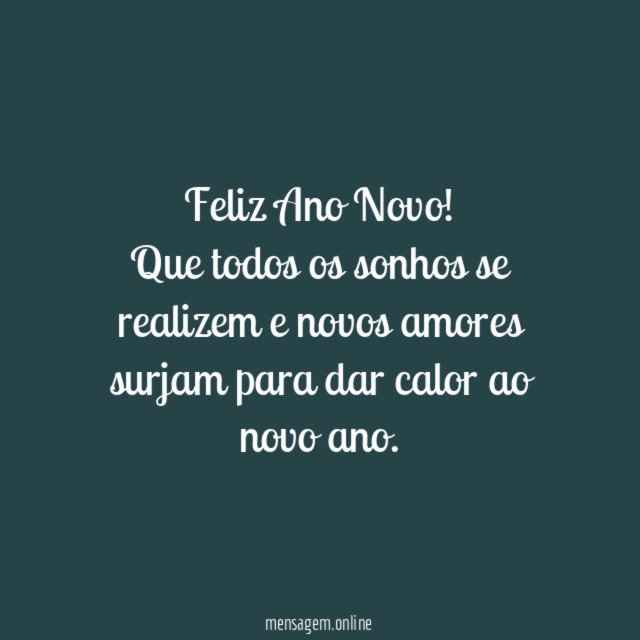 Feliz Ano Novo