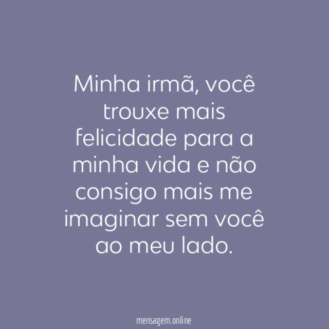 Minha irmã