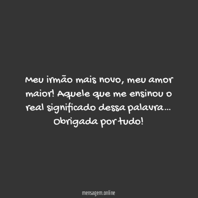 Meu irmão mais novo