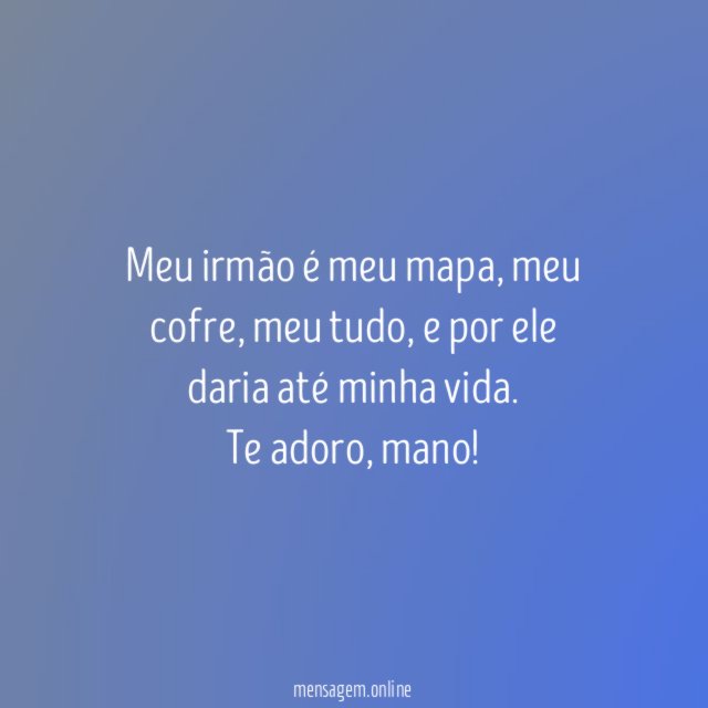 Meu irmão é meu mapa