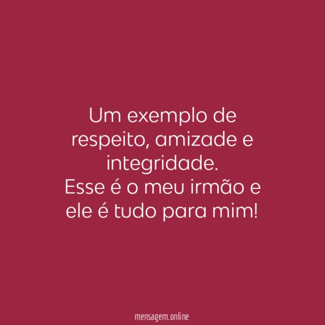 Um exemplo de respeito