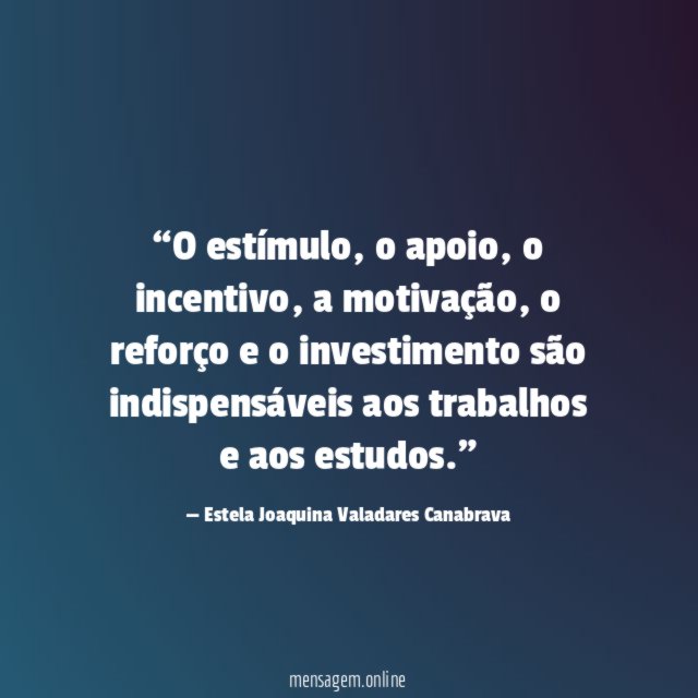 O estímulo