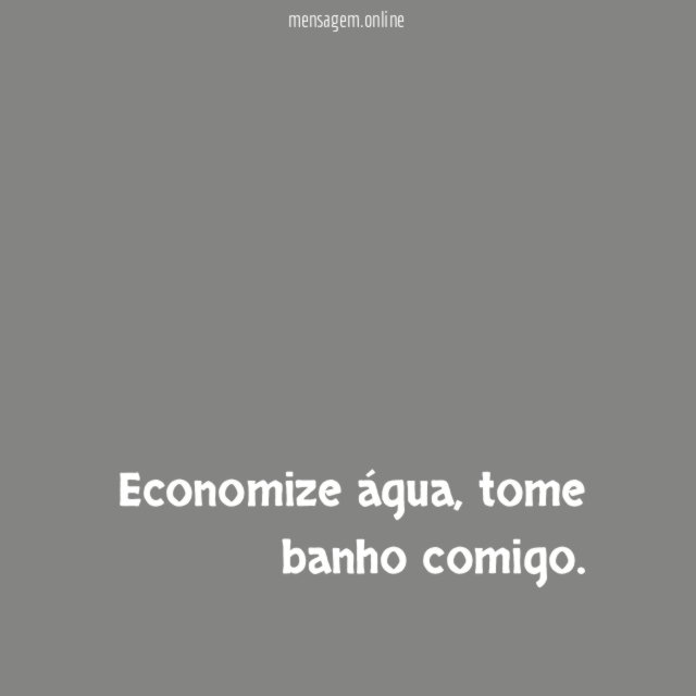 Economize água