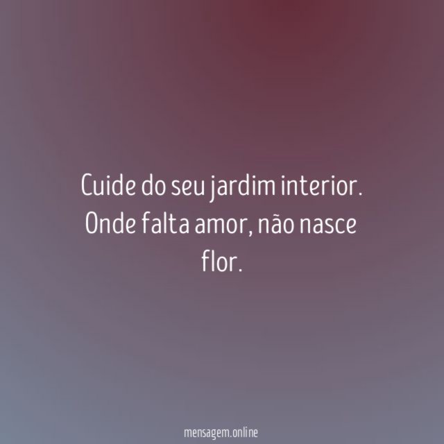 Cuide do seu jardim interior