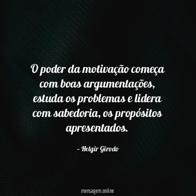 O poder da motivação começa com boas argumentações