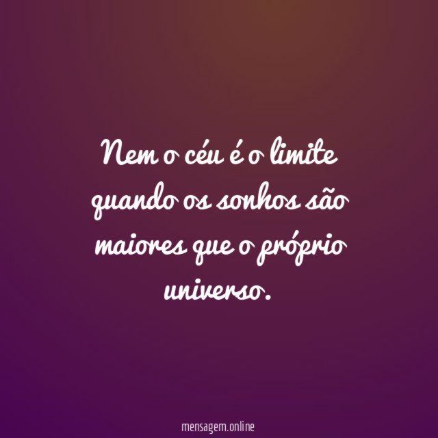 Nem o céu é o limite quando os