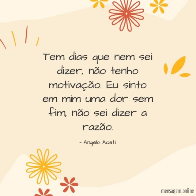 Tem dias que nem sei dizer