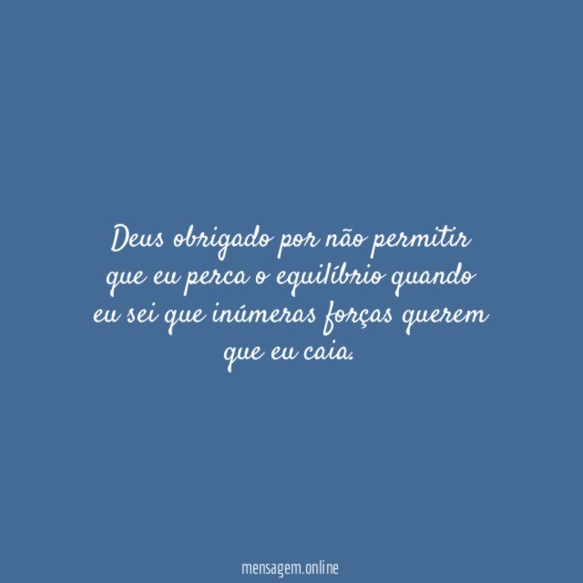 Deus obrigado