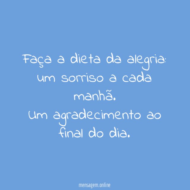 Dieta da alegria