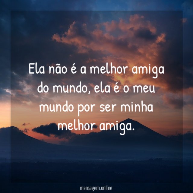 Ela é o meu mundo