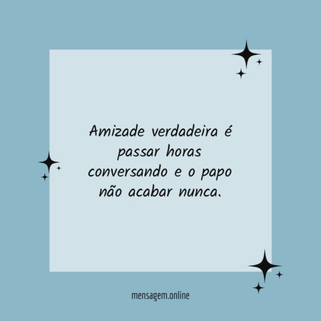 O papo nunca acaba