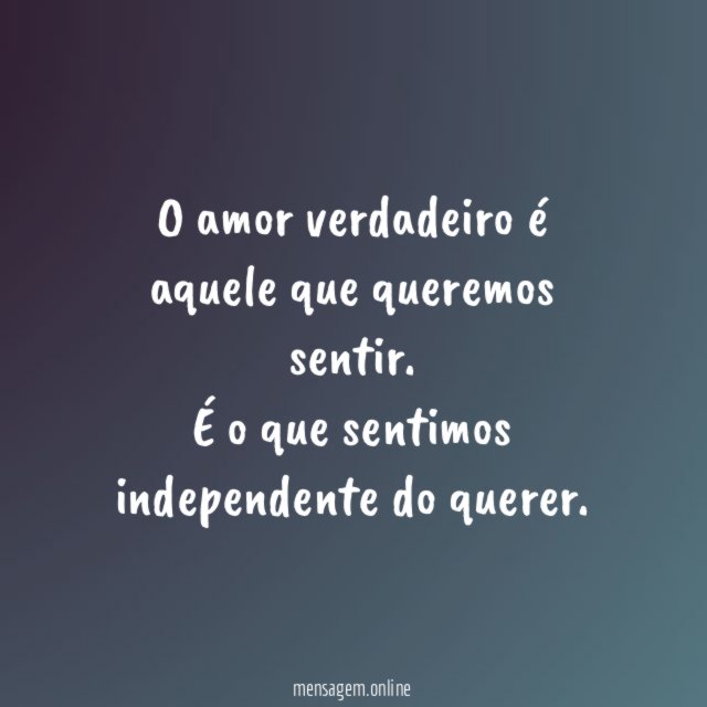 O amor verdadeiro