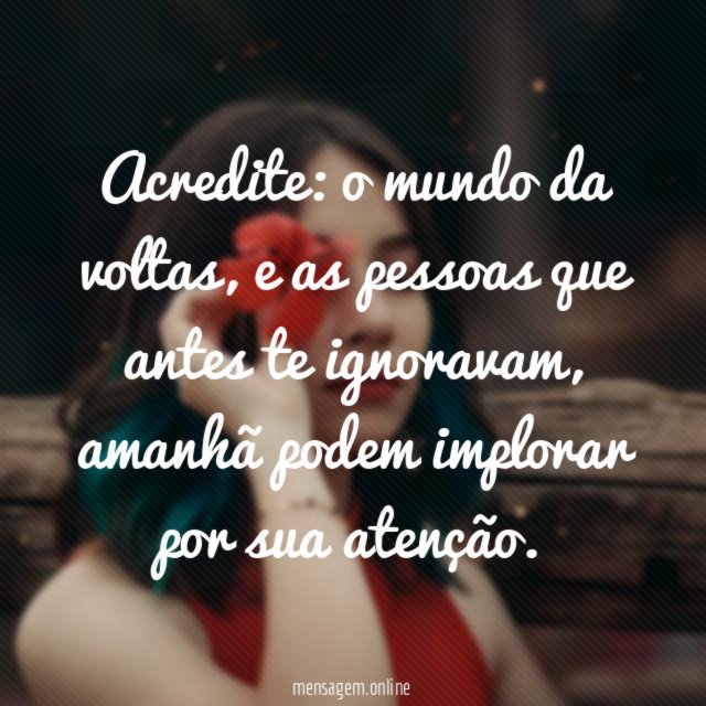 O mundo da voltas