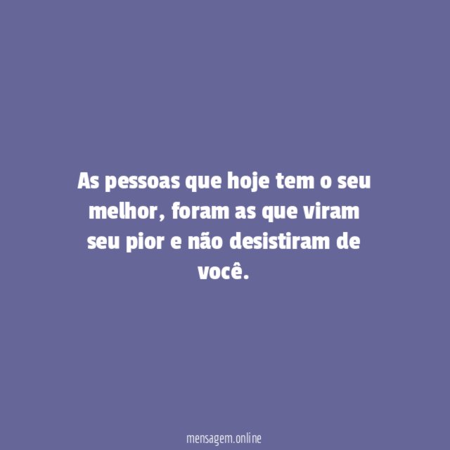 O seu melhor