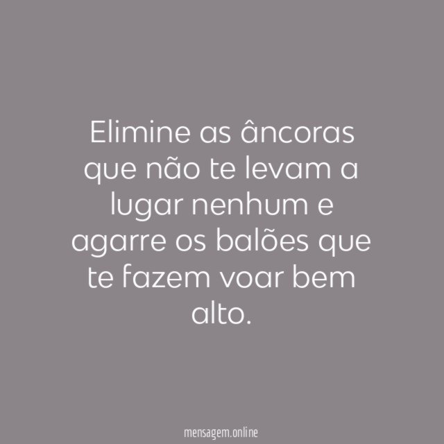 Elimine as âncoras