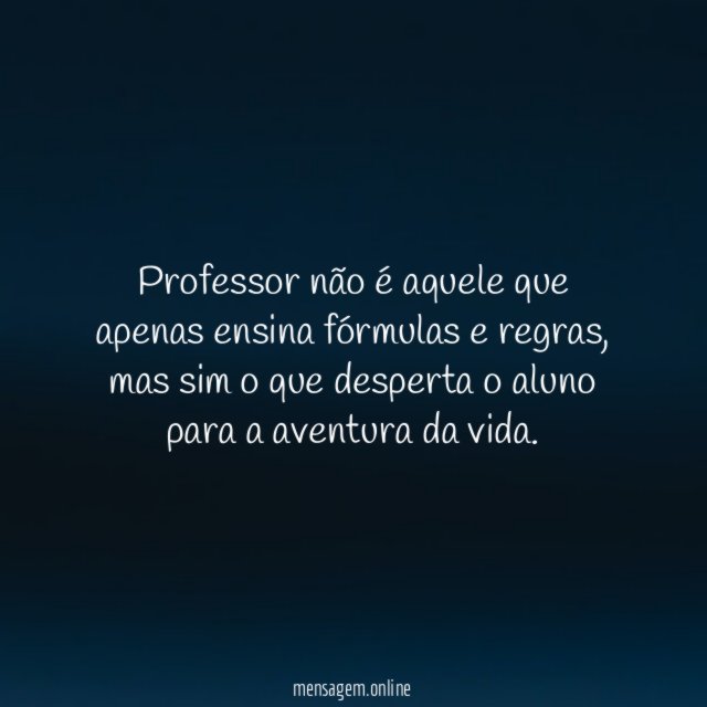 Professor que desperta o aluno