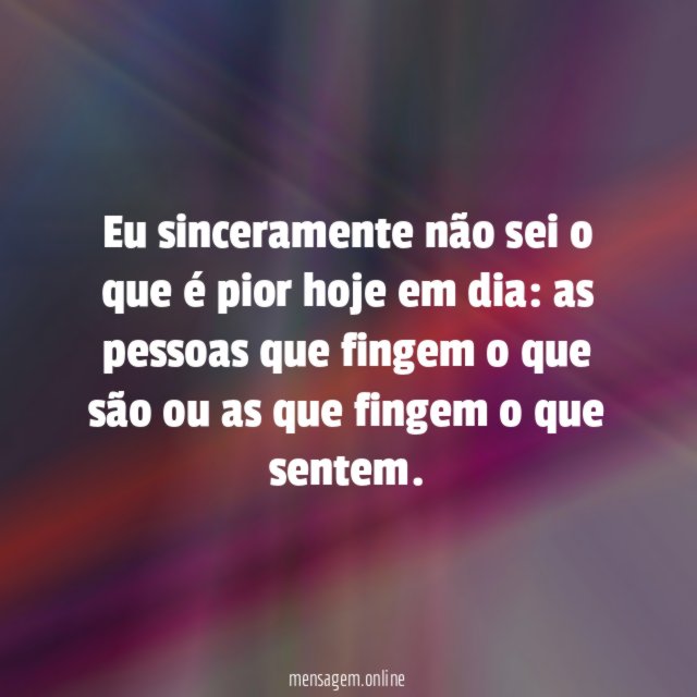 Pessoas que fingem