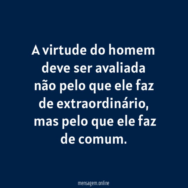 A virtude do homem