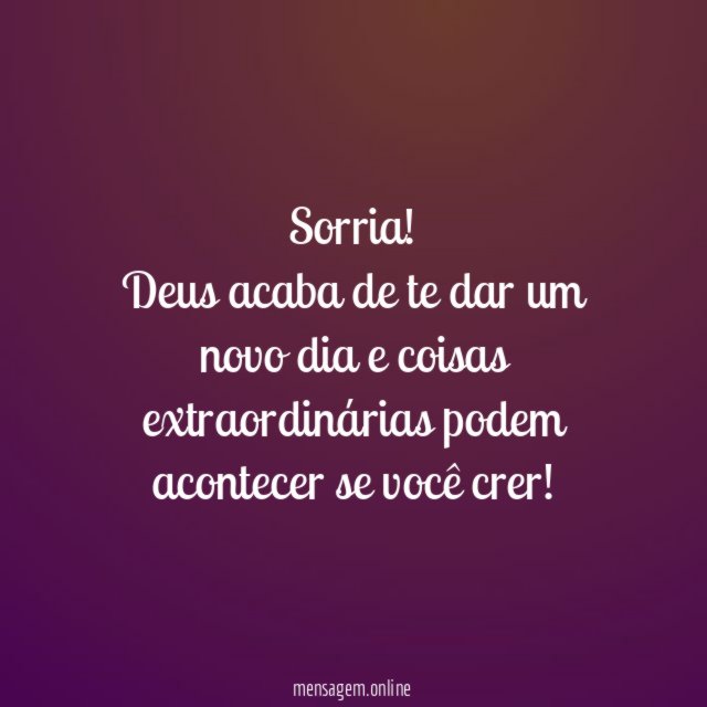 Sorria!