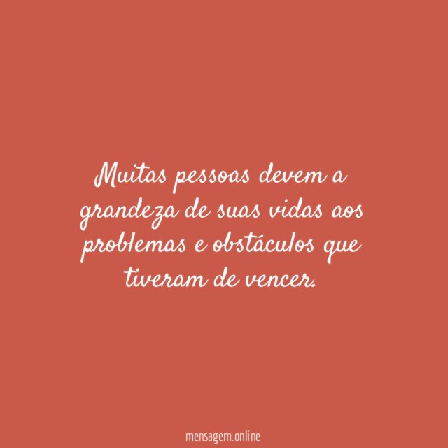 Vença os problemas