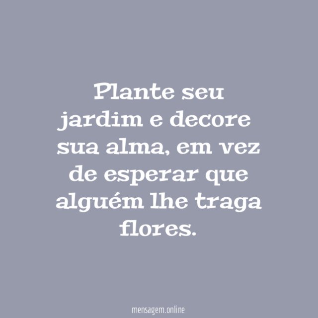 Plante seu jardim