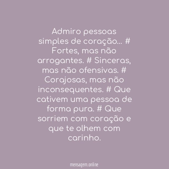 Simples de coração