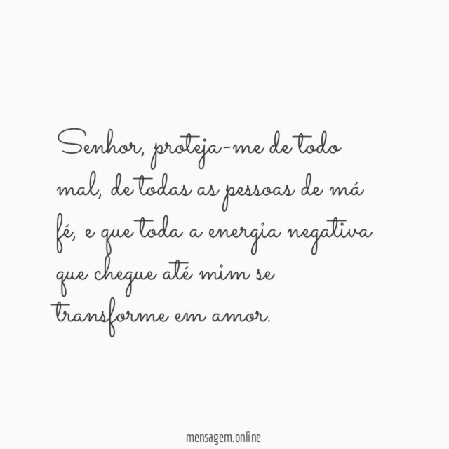Senhor, proteja-me