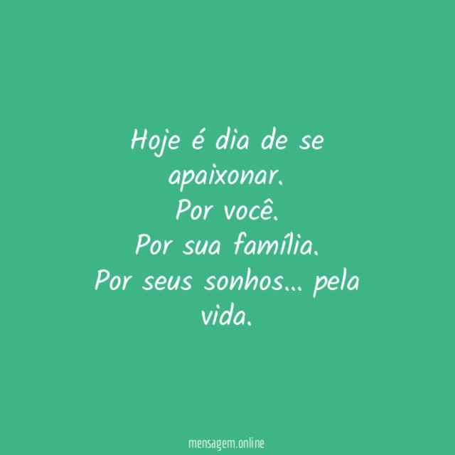 Hoje é dia