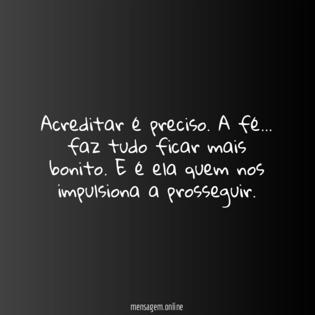 A fé