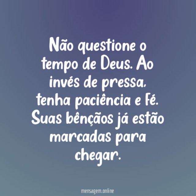 Não questione