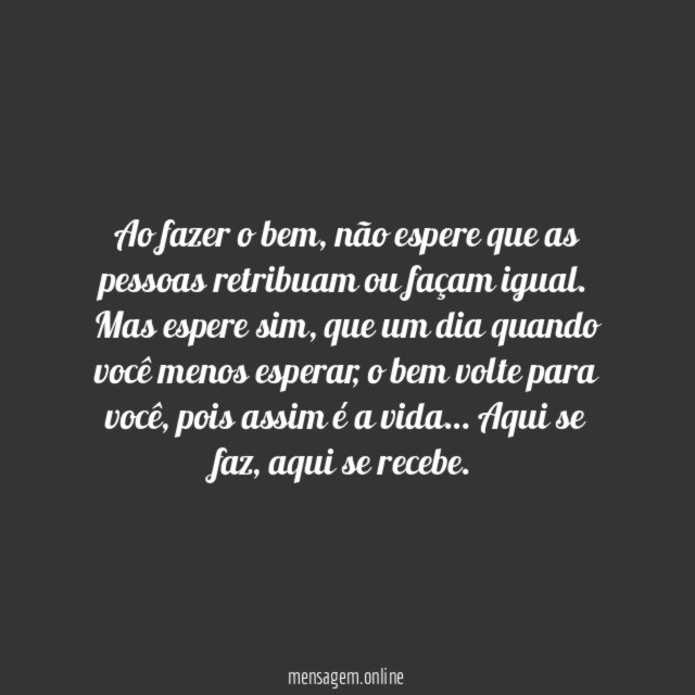 Faça o bem
