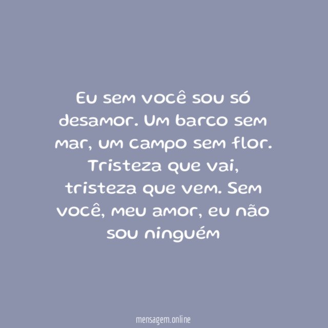 Tristeza que vai