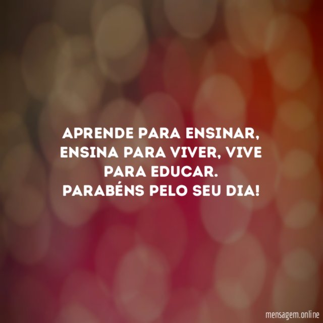 Aprende para ensinar