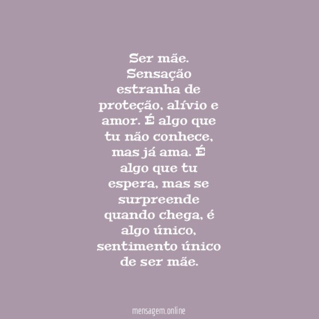 É algo único
