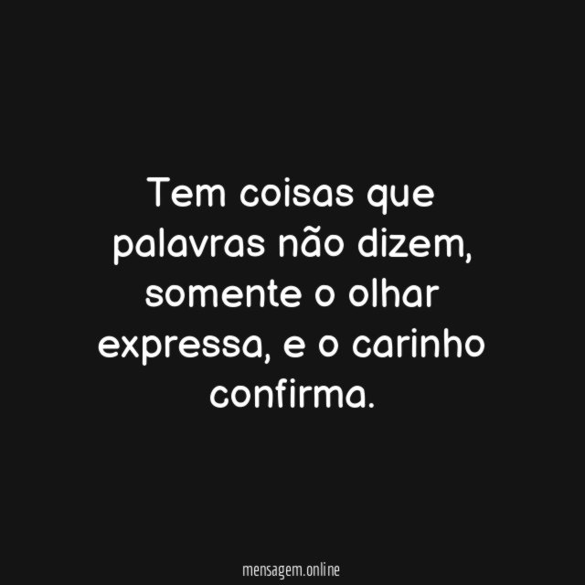 Palavras não dizem