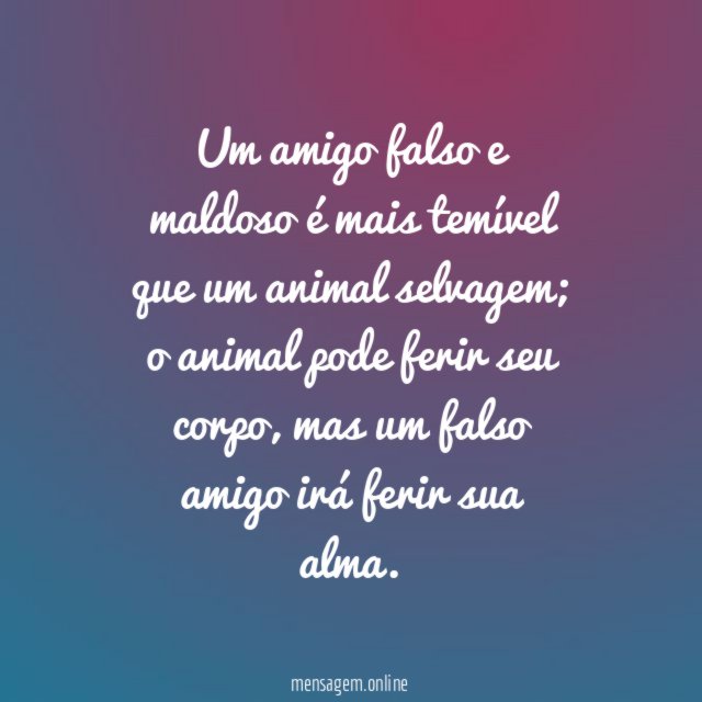 Pode ferir a alma