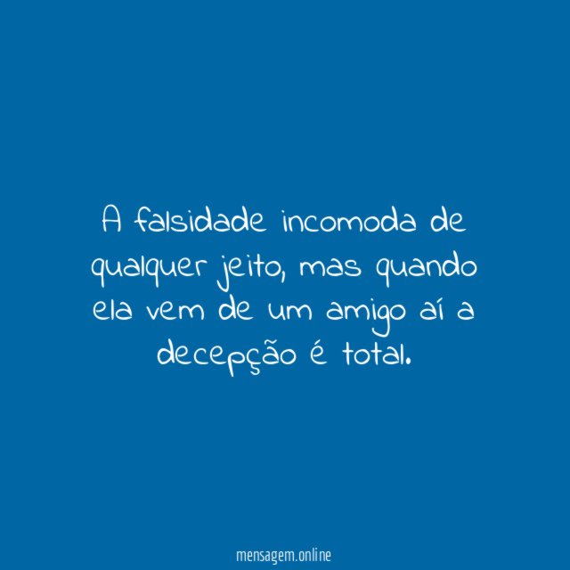 Decepção total