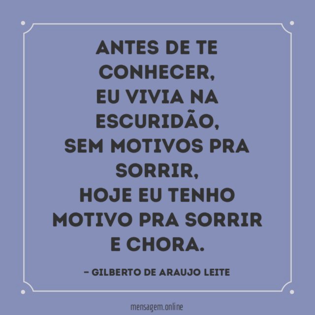 Antes de te conhecer