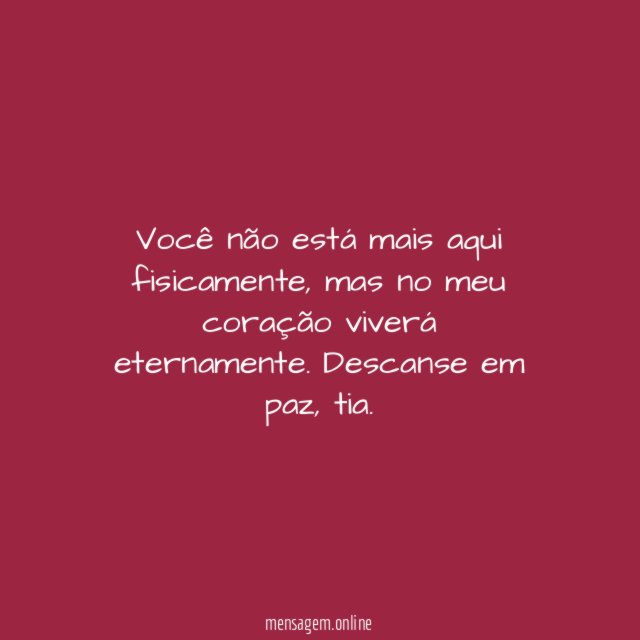 Uma tia no coração para sempre