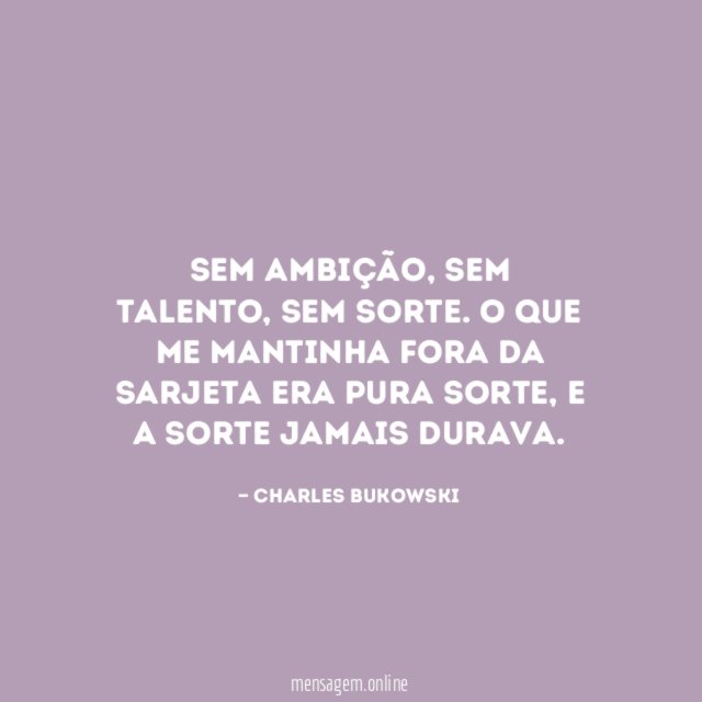 Sem ambição