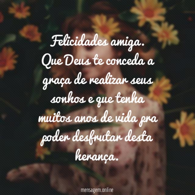 Felicidades amiga