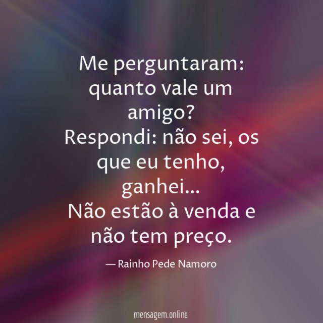 Me perguntaram