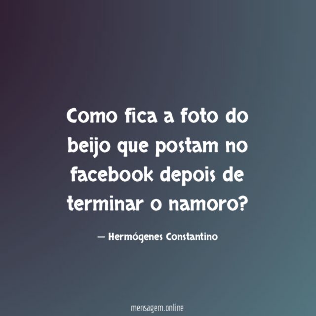Como fica a foto do beijo que postam