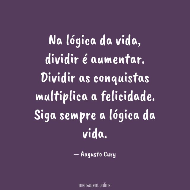 Na lógica da vida