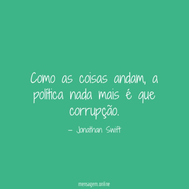 Como as coisas andam
