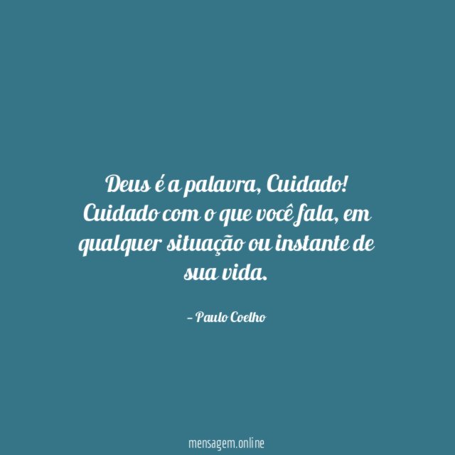Deus é a palavra