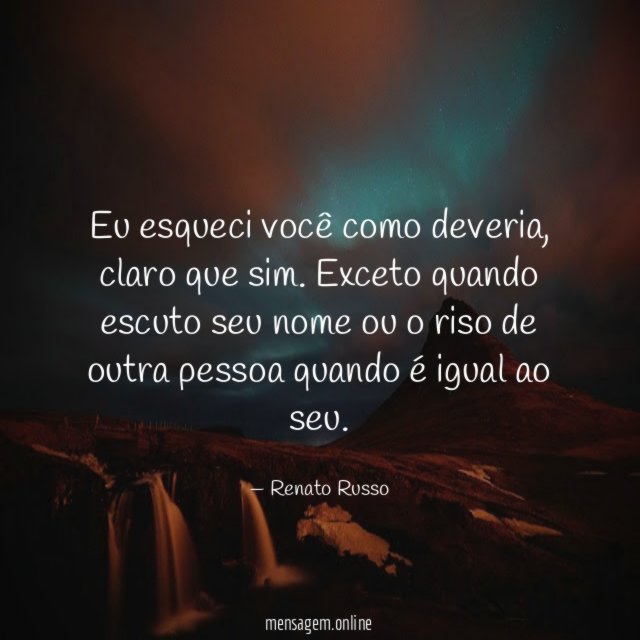 Eu esqueci você como deveria
