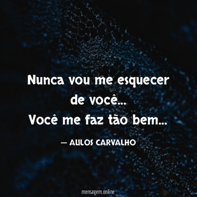 Nunca vou me esquecer de você