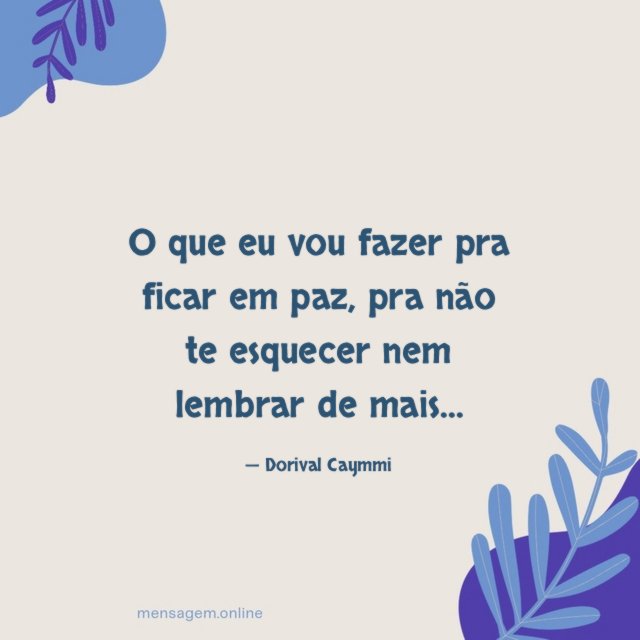 O que eu vou fazer pra ficar em paz